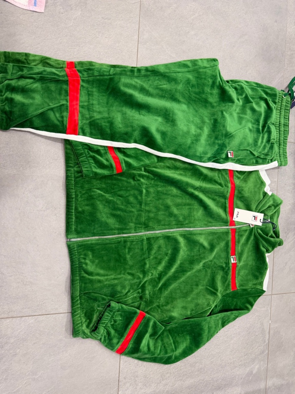 Fila Emerald Green Tracksuit set size 4XL men